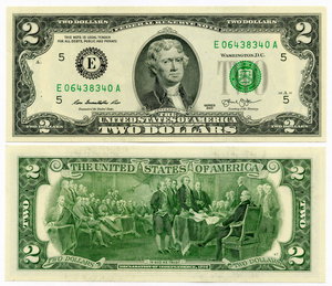 2 доллара США 2013 B, E и I