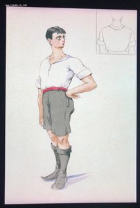 Пробные авторские эскизы спортивного общества Шевардени 1921