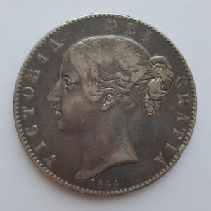 Великобритания 1 крона 1844 года