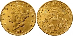 20 долларов 1895 год