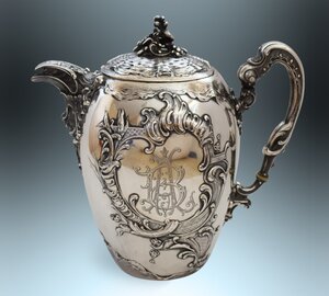 Набор для чая в морском стиле, Германия, серебро!