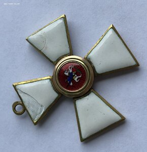 Георгиевский крест офицерский Au-56 пр.(4,3 х 4,3) - 14,04г