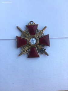 Знак ордена Святой Анны малый 36х36