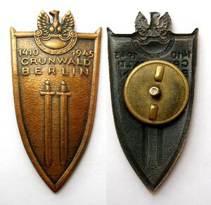 Польша. Знак "Щит Грюнвальда". пр-во Маковский. Люкс.