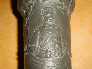 Оловянный бокал с изображением кайзера Вильгельма.