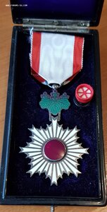 Япония, Знак ордена Восходящего солнца VI степени