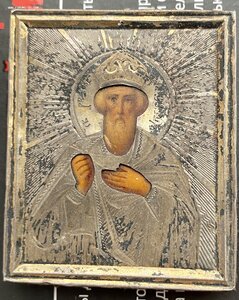 Икона святого Владимира , серебро 84
