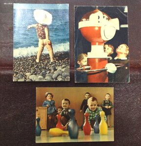 3 открытки Дети СССР 1967 год
