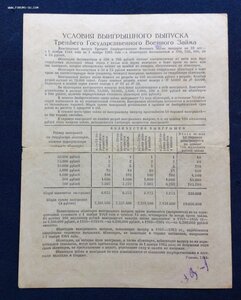 Военный займ 50 и 100 рублей облигация 1944 года
