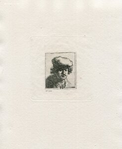 Гелиогравюра Рембрандт 224 автопортрет Rembrandt au bonnet