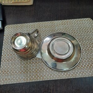 Кофейная пара кубачи серебро 875 - 2