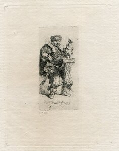 Рембрандт гелиогравюра 92 Le Charlatan Шарлатан
