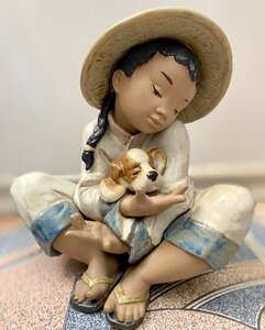 Lladro ,с лучшим другом мальчика №2226