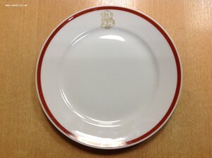 Царская Полковая тарелка 109-го Волжского Полка Кузнецовъ