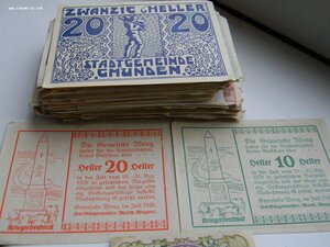 Старинные Нотгельды Германии, 56 банкнот.