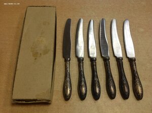 Набор Столовых ножей Мельхиор
