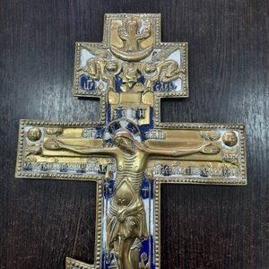 Крест распятие эмали