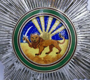 Персия Орден Льва и Солнца на плечевой ленте со звездою меч