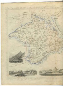 Карта крыма середины 19в