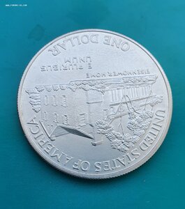 США 1 доллар, 1990 100 лет со дня рождения Эйзенхауэра