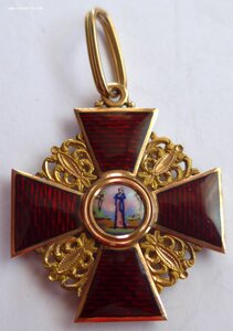 Орден Св. Анны 3кл. 56. IK. С годовым 1866. Люкс!