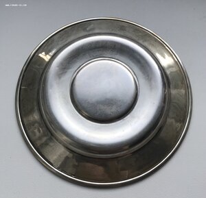 Серебряный набор рюмка и тарелка в коробке новые серебро 875