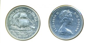 Канада 1 доллар, 1979 300 лет кораблю "Грифон"