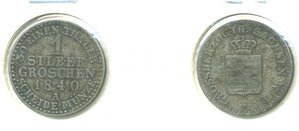Саксен-Веймар-Эйзенах 1 серебряный грош, 1840