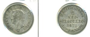 Саксония 2 новых гроша, 1871 (серебро)
