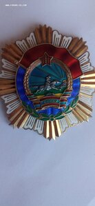 Орден МНР "Трудовое Красное Знамя" на заколке