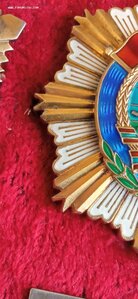Орден МНР "Трудовое Красное Знамя" на заколке