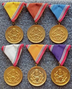 Комплект Медалей за безупречную службу в ВС Венгрия