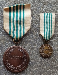 Медаль За борьбу с коммунистами с фрачником Индонезия