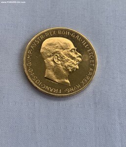 100 крон 1915 золото 33,88