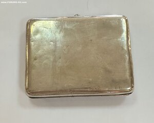 Портсигар «Черт» серебро 875 пробы