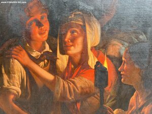 «Беседа при свечах» 19 век, 142х160 см
