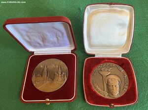 Две настольные медали. Олимпиада - 1980