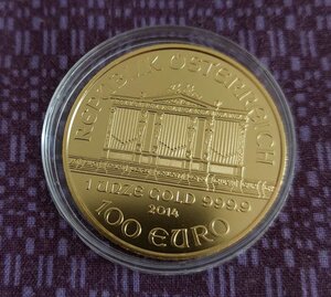 100 евро филармония золото 31,1 грамм