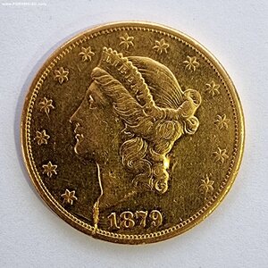 20 долларов 1879 год