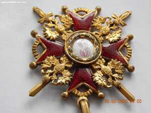 Орден Св. Станислава с мечами - 3 ст. ( Эдуард ,бронза ) .