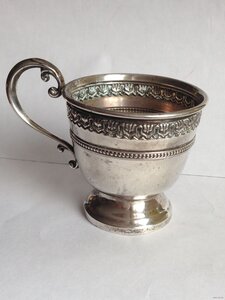 Пашотница (подставка под яйцо), серебро, sterling