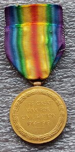 Победная медаль 1914-1919 гг. Великобритания