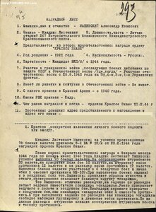 Отеч. война Болгария с документ на советского лётчика-истреб