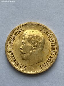 2 монеты золото Николай II
