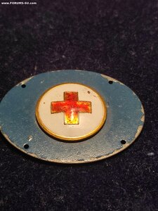 Знак Шильдик Красный Крест накладка эмаль