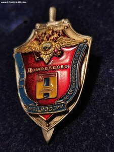 Знак УВД Домодедово. Накладной. Винт.