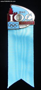 Знак Международный Олимпийский комитет.МОК 1962 г. Москва.
