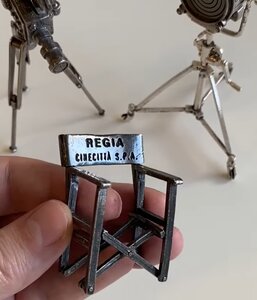 Серебрянный набор миниатюра реквизит для киносьемки Европа