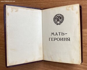 Полный комплект Мать—героиня.