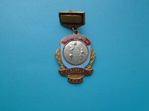 Знак Чемпион Красноярского края по волейболу